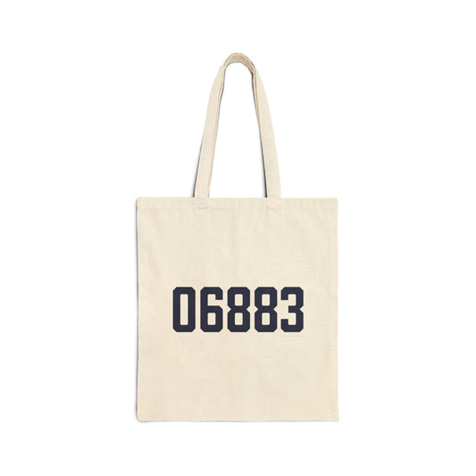 06883 Weston Connecticut Zip Code Cotton Canvas Tote Bag