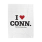 I Heart CONN Velveteen Plush Blanket