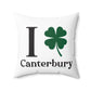 I Clover Canterbury Spun Polyester Square Pillow