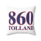 860 Tolland Red, White & Blue Spun Polyester Square Pillow