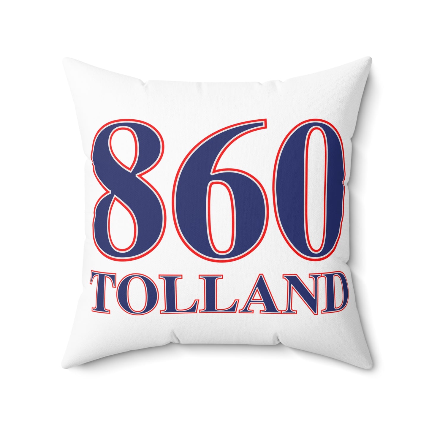 860 Tolland Red, White & Blue Spun Polyester Square Pillow