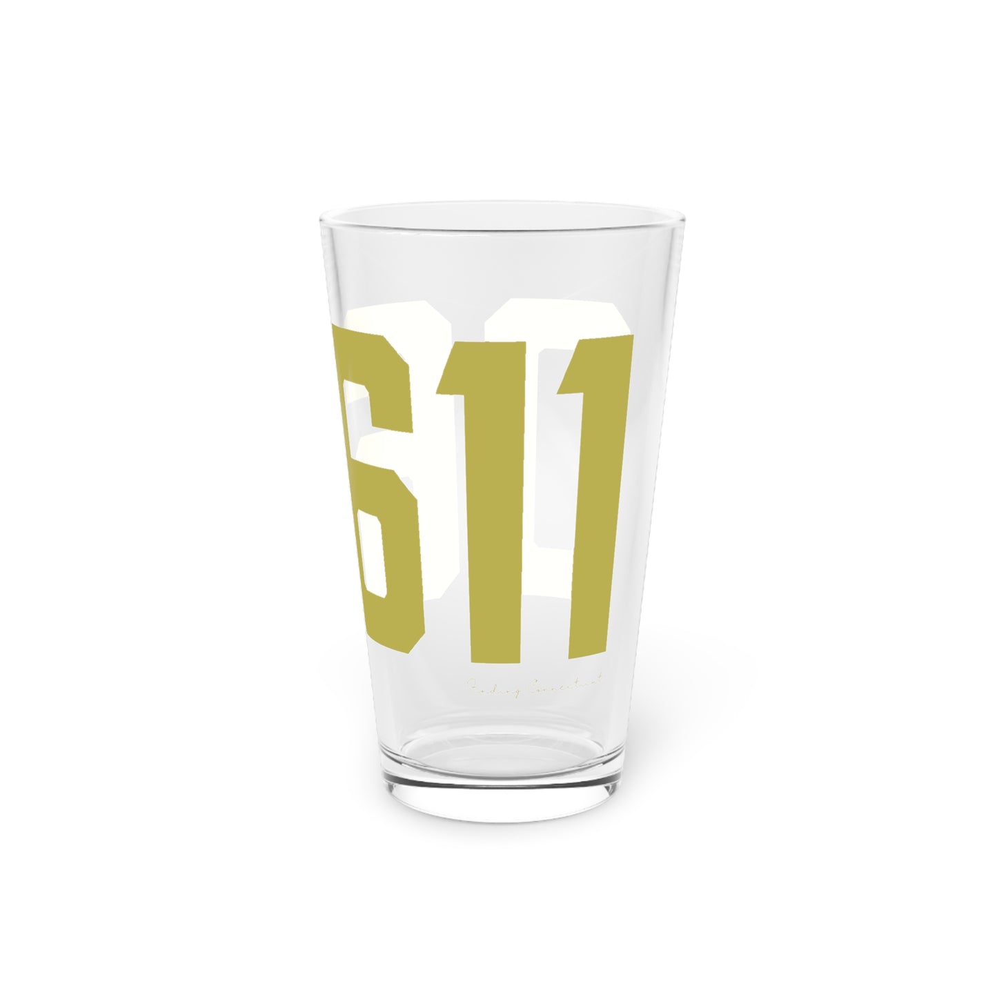 06611 Trumbull Connecticut Zip Code Pint Glass, 16oz
