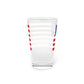 Orange Connecticut Flag Pint Glass, 16oz