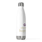Goose Shows Are My Happy Place - Cream & Purple 20oz Insulated Bottle