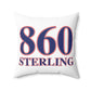 860 Sterling Red, White & Blue Spun Polyester Square Pillow
