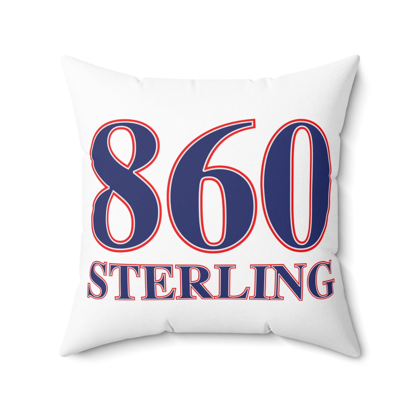 860 Sterling Red, White & Blue Spun Polyester Square Pillow