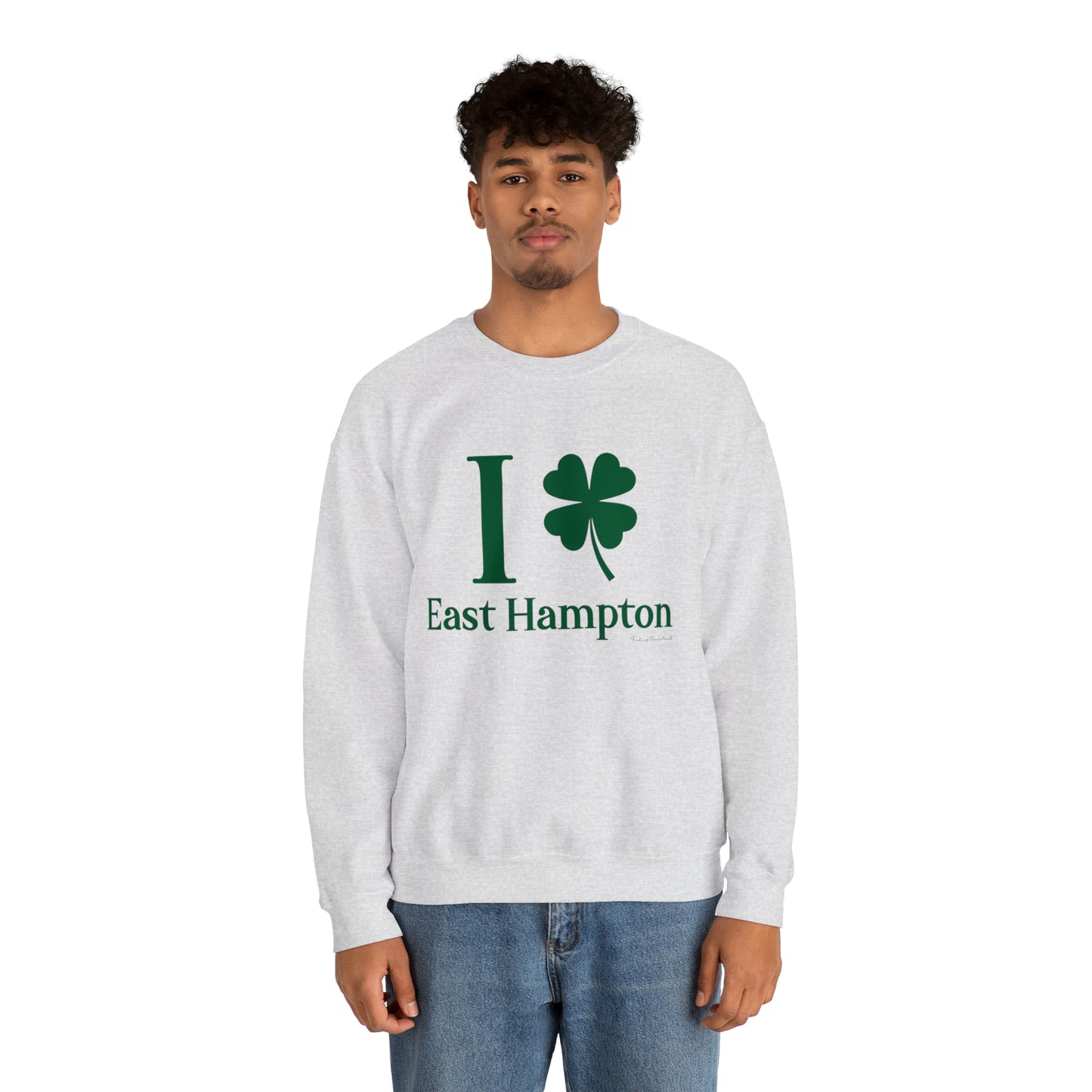 I Clover East Hampton (green) Unisex Heavy Blend™ Crewneck Sweatshirt