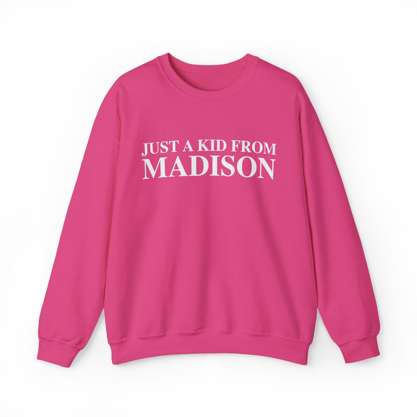 Just a kid from Madison Unisex Heavy Blend™ Crewneck Sweatshirt