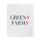 41 Tilt Greens Farms Velveteen Plush Blanket
