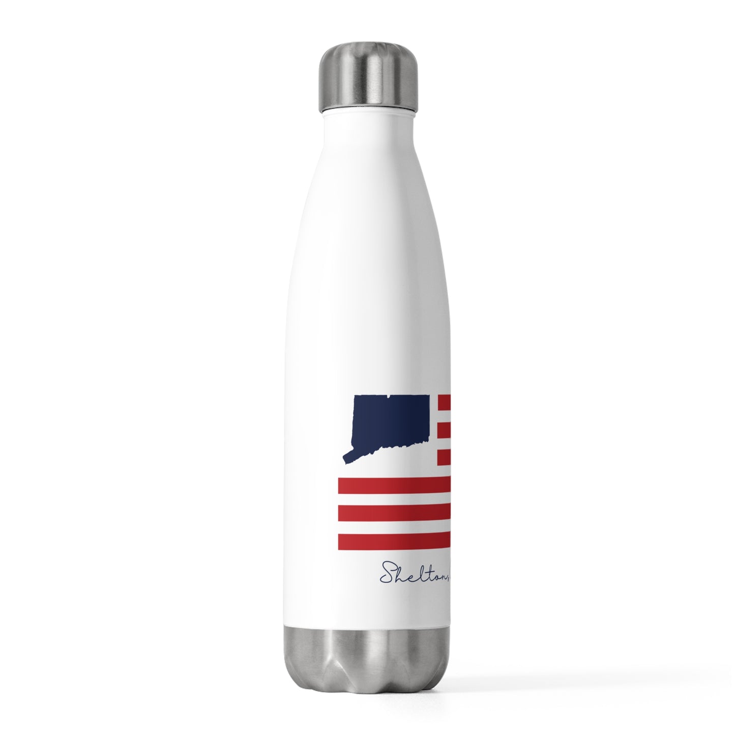 Shelton Connecticut Flag 20oz Insulated Bottle