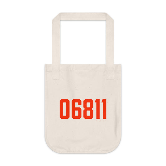 06811 Danbury Connecticut Zip Code Organic Canvas Tote Bag