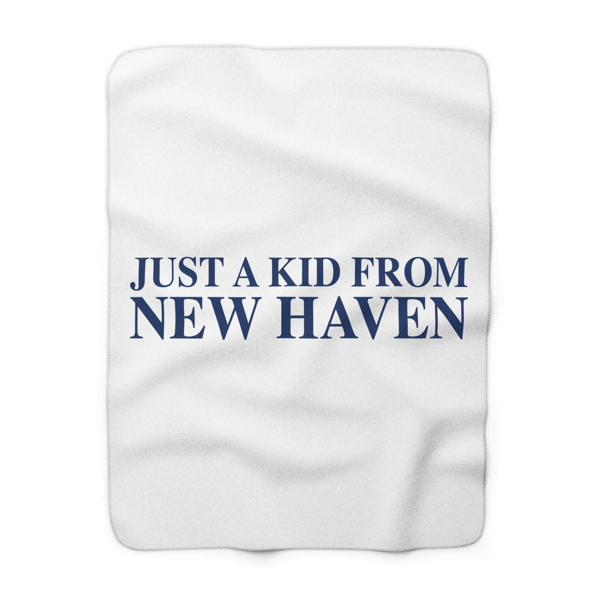 Just a kid from New Haven Sherpa Fleece Blanket