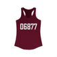 06877 Ridgefield CT Zip Code Women's Ideal Racerback Tank Top