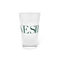41 Tilt Silvermine Pint Glass, 16oz