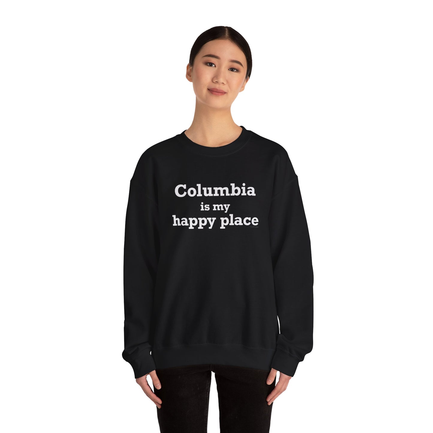 Columbia is My Happy Place Unisex Heavy Blend™ Crewneck Sweatshirt