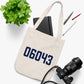 06043 Bolton Connecticut Zip Code Organic Canvas Tote Bag