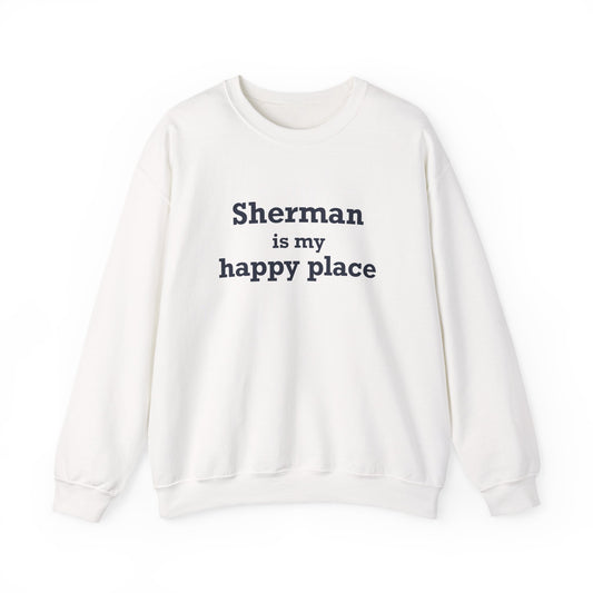Sherman Is My Happy Place Unisex Heavy Blend™ Crewneck Sweatshirt