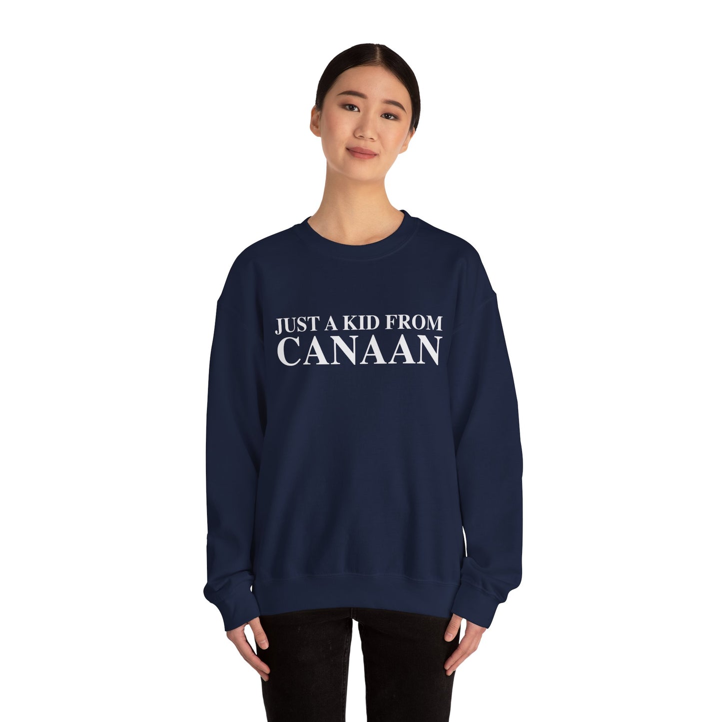Just a kid from Canaan Unisex Heavy Blend™ Crewneck Sweatshirt