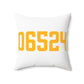 06524 Bethany Connecticut Zip Code Polyester Square Pillow
