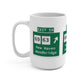 Vintage WCP Exit 59 Sign Mug 15oz