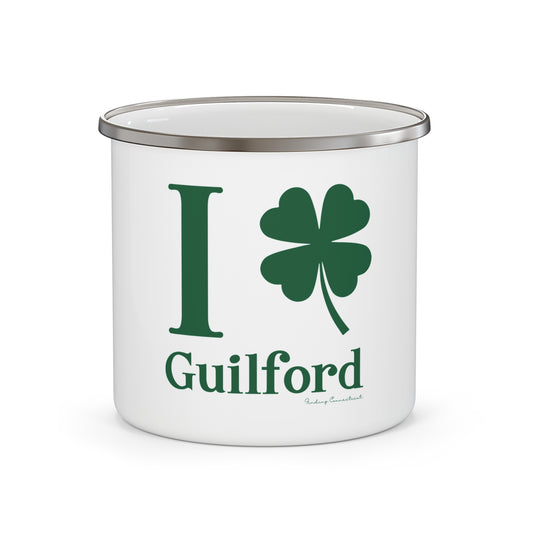 I Clover Guilford Enamel Camping Mug