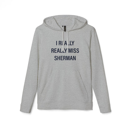 I Really Really Miss Sherman adidas Unisex Fleece Hoodie