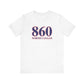 860 North Canaan Red White & Blue Unisex Jersey Short Sleeve T-Shirt