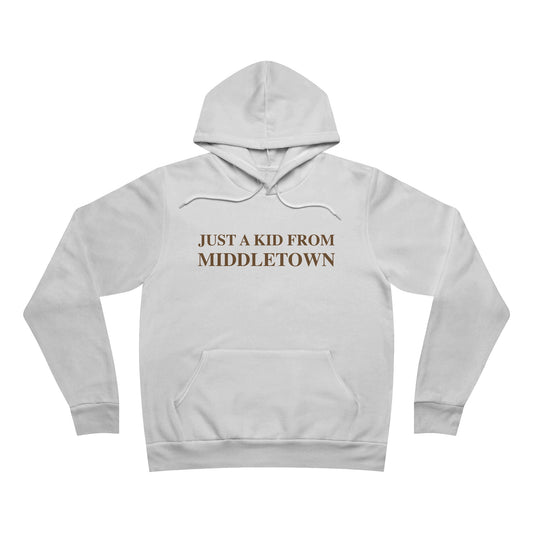 Just a kid from Middletown Unisex Sponge Fleece Pullover Hoodie