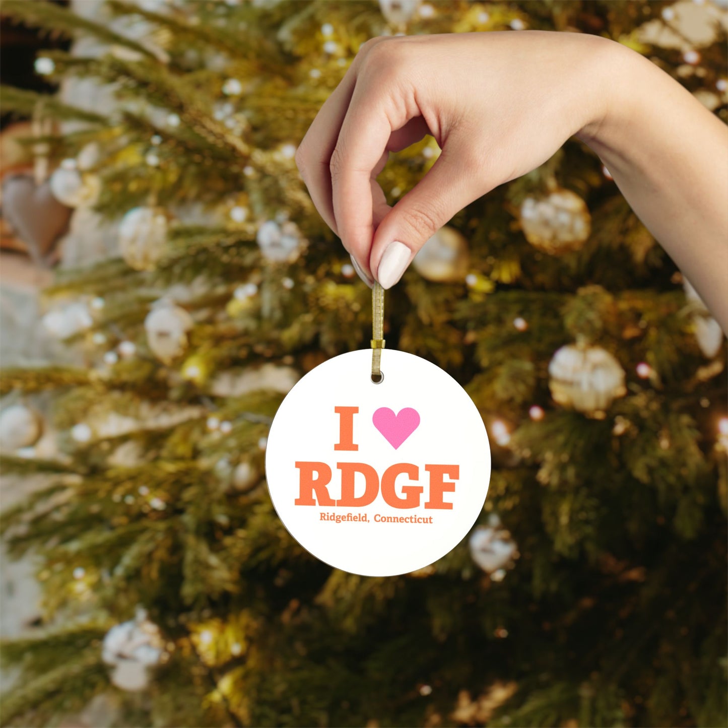 I Heart RDGF Glass Ornaments