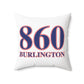 860 Burlington Red, White & Blue Spun Polyester Square Pillow