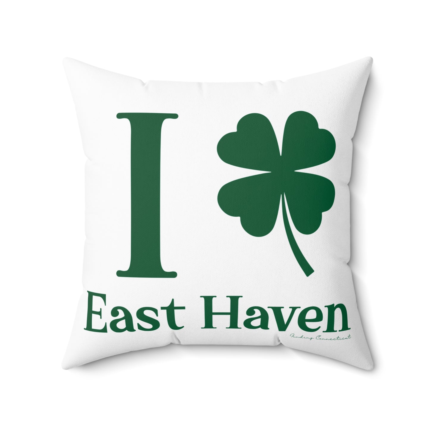 I Clover East Haven Spun Polyester Square Pillow