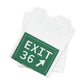 Vintage Exit 36 Merritt Parkway Sign Unisex Jersey Short Sleeve T-Shirt