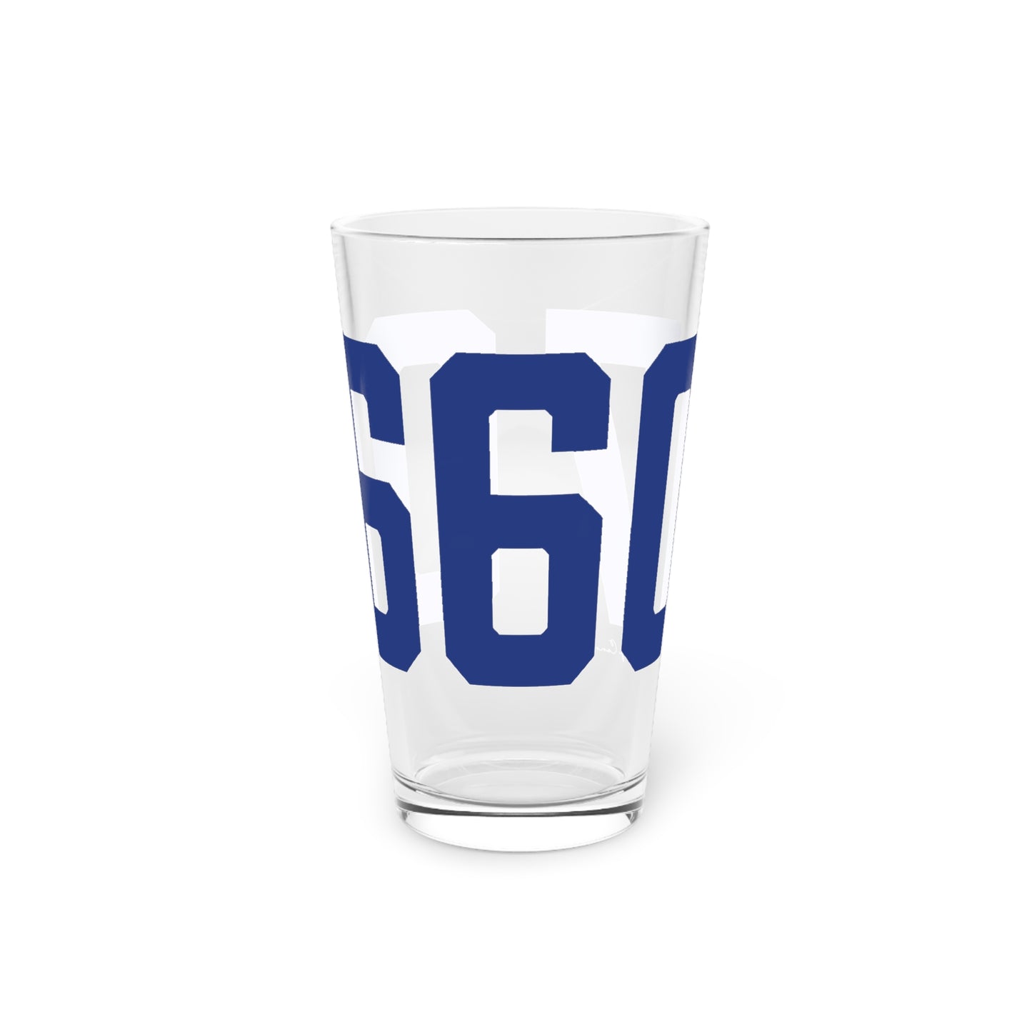 06607 Bridgeport Connecticut Zip Code Pint Glass, 16oz