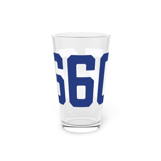 06607 Bridgeport Connecticut Zip Code Pint Glass, 16oz