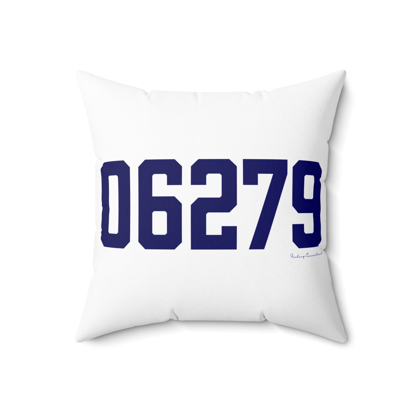 06279 Willington Connecticut Zip Code Spun Polyester Square Pillow