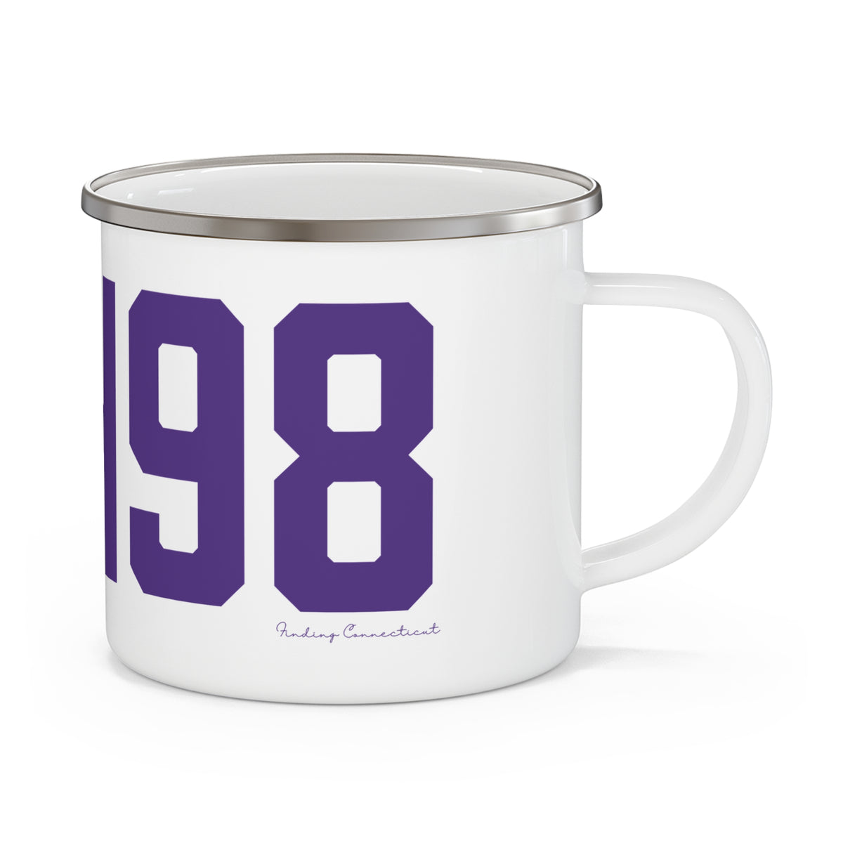06498 Westbrook Connecticut Zip Code Enamel Camping Mug