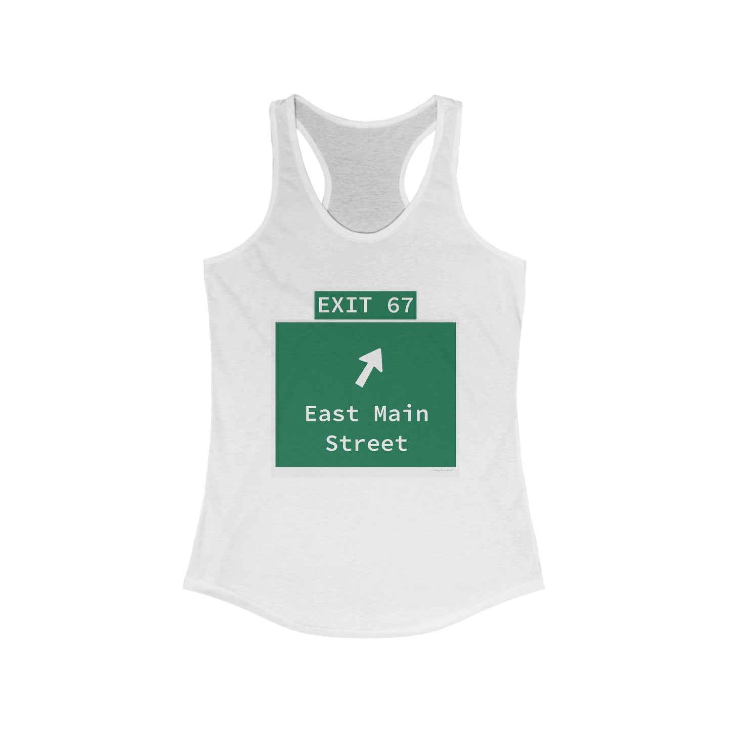 Vintage WCP Exit 67 Sign Women's Ideal Racerback Tank Top