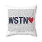 Weston Love Spun Polyester Square Pillow