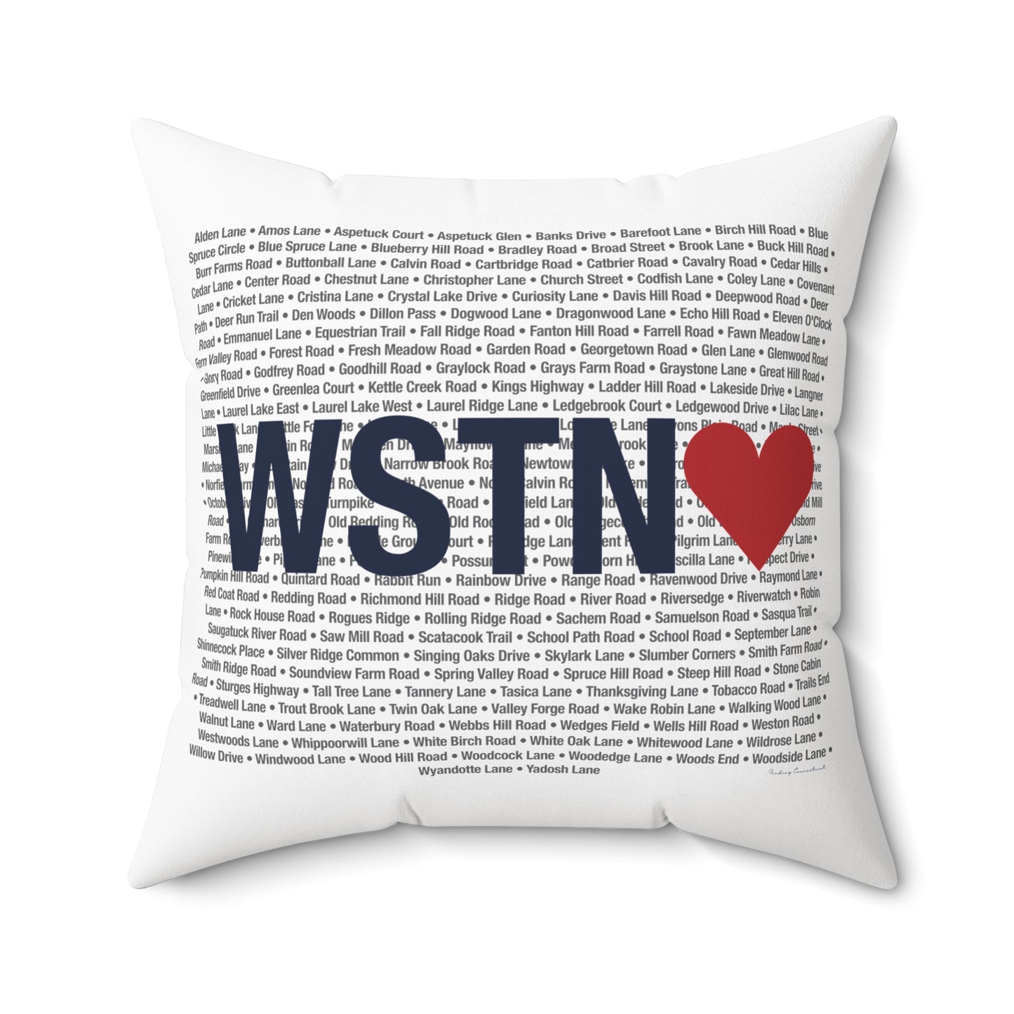 Weston Love Spun Polyester Square Pillow
