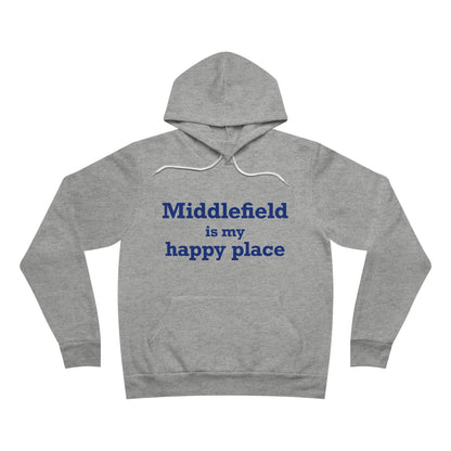 Middlefield is My Happy Place Unisex Sponge Fleece Pullover Hoodie