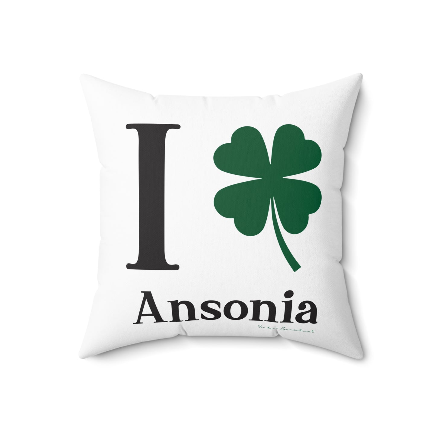 I Clover Ansonia Spun Polyester Square Pillow