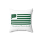 Simsbury Connecticut St. Patrick’s Day Flag Spun Polyester Square Pillow
