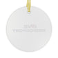 Love Bridgeport Glass Ornaments