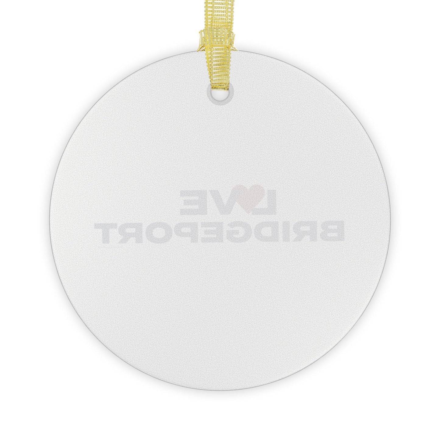 Love Bridgeport Glass Ornaments