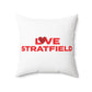 Love Stratfield Spun Polyester Square Pillow