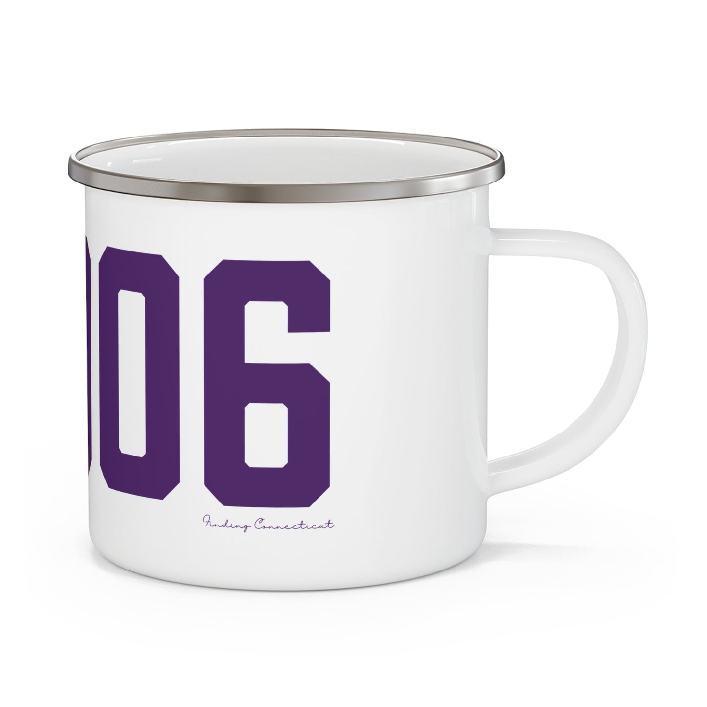 06906 Stamford Connecticut Zip Code Enamel Camping Mug