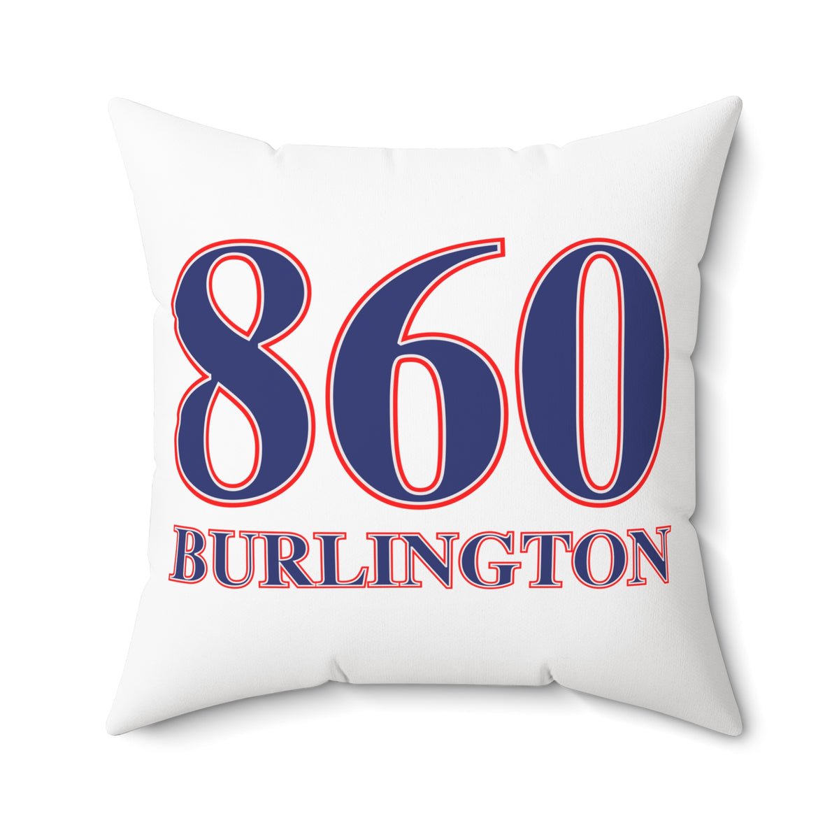 860 Burlington Red, White & Blue Spun Polyester Square Pillow