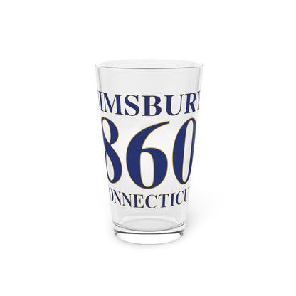 Simsbury 860 Connecticut Pint Glass, 16oz