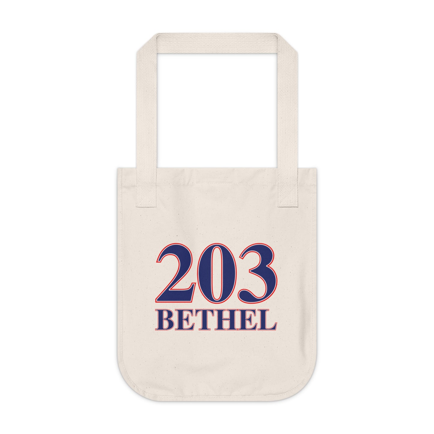 203 Bethel Red White & Blue Organic Canvas Tote Bag