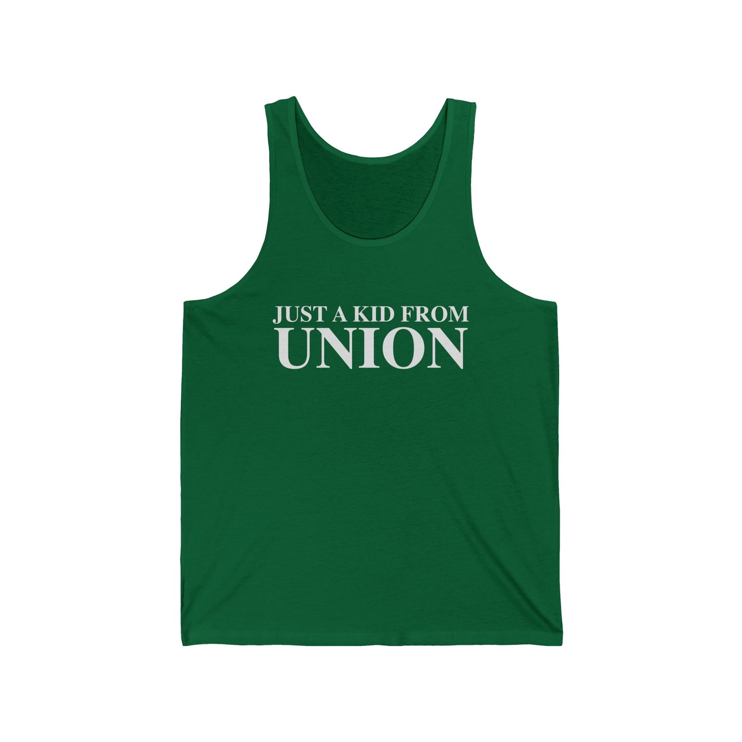 Just a kid from Union Unisex Jersey Tank Top